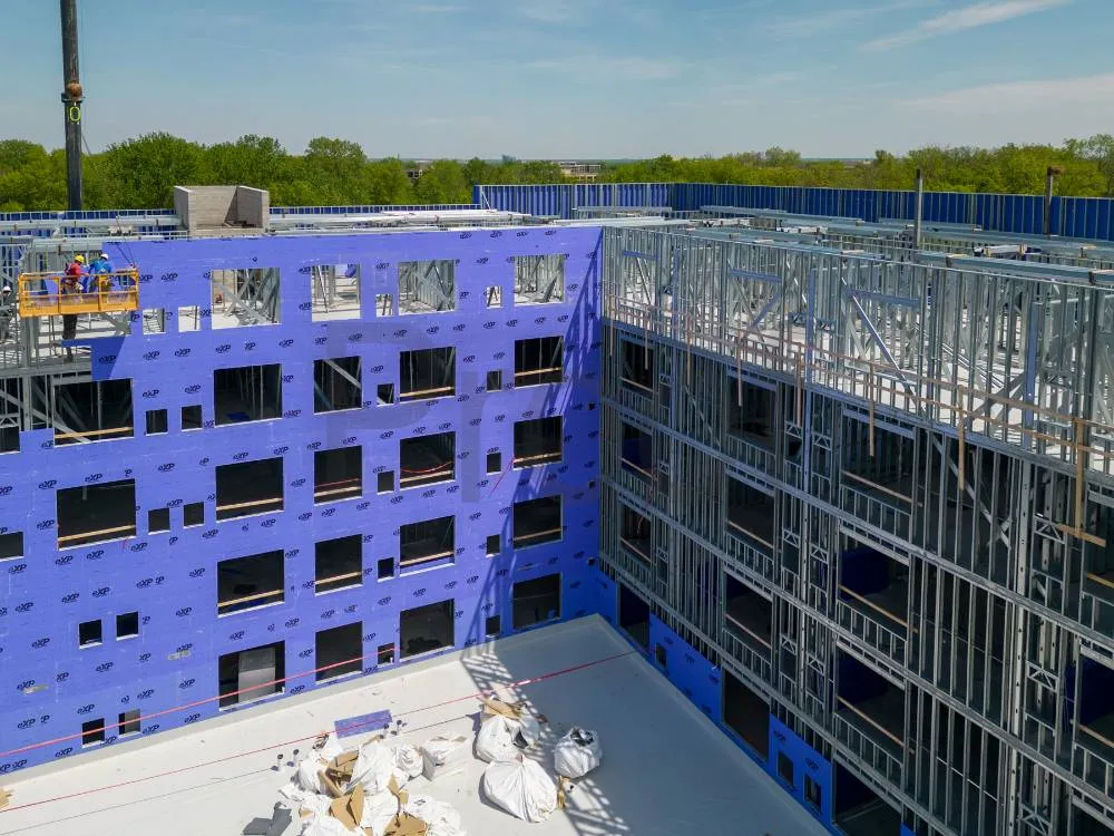 metal framing and eifs