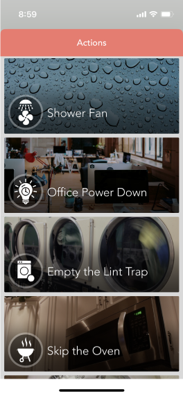 JouleBug Mobile App Actions to Reduce Carbon
