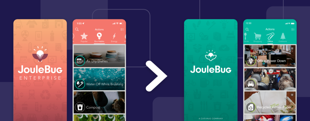 JouleBug Enterprise is now JouleBug Employee Engagement for Sustainability, Employee Climate Action Hub