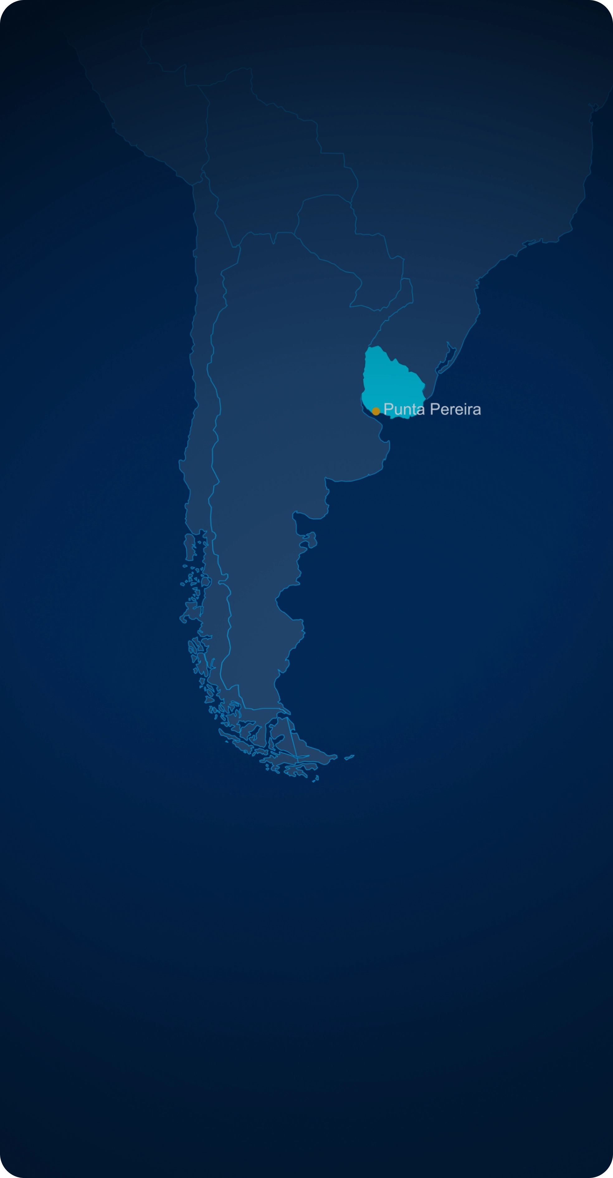 Uruguay ports map