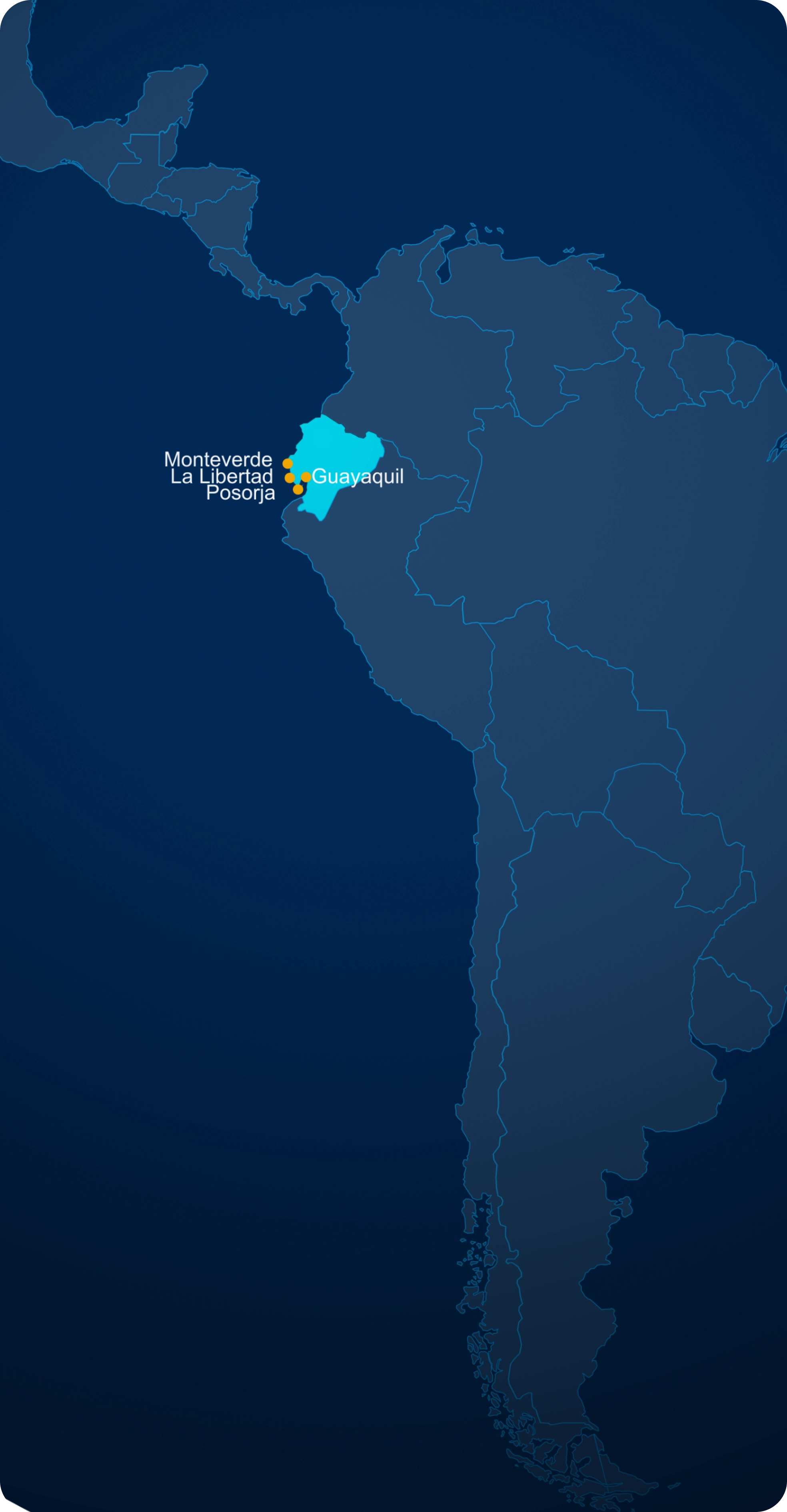 Ecuador ports map
