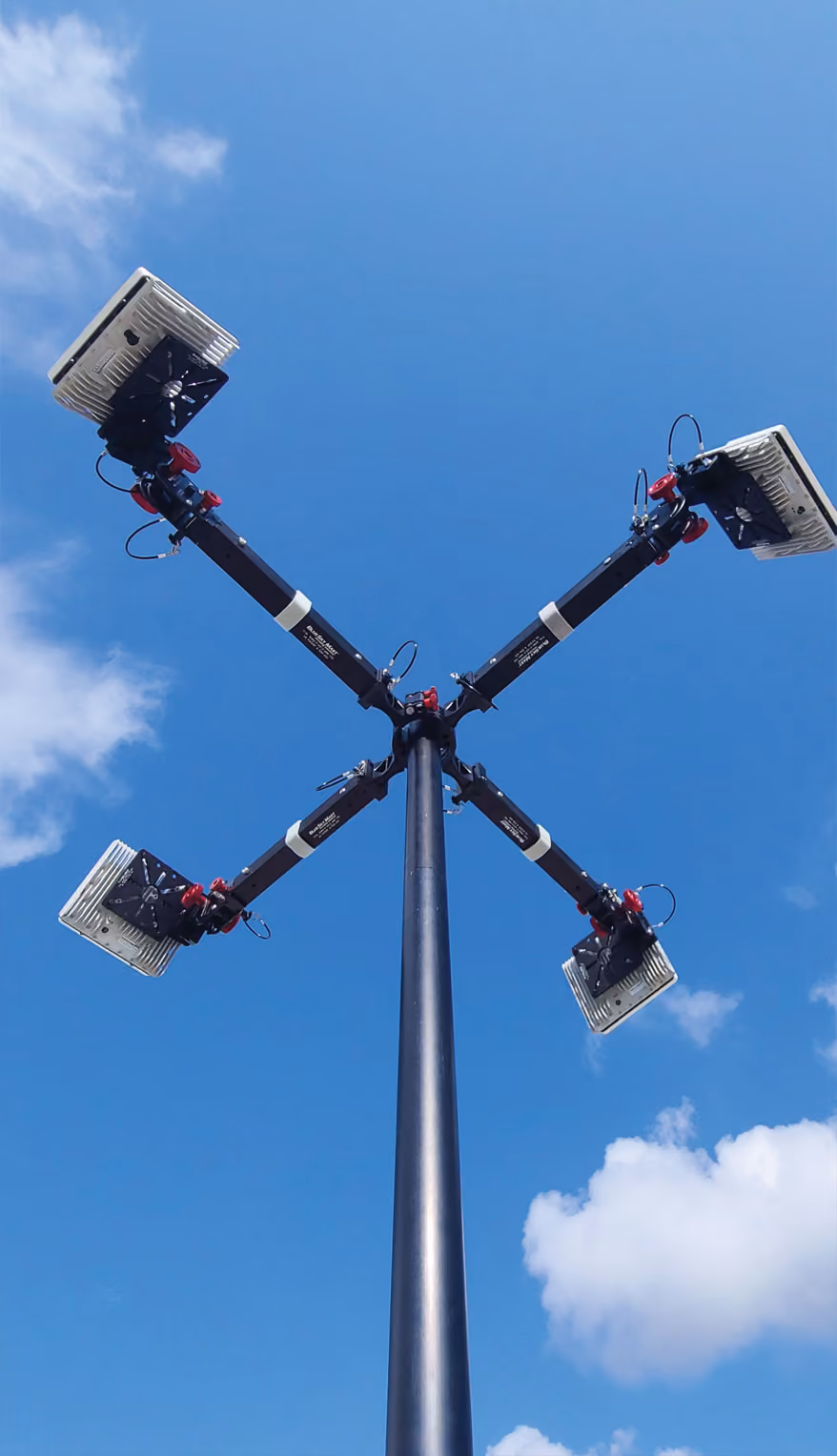 BlueSky Mast 200 Lift Series - AL2 with EchoGuard 4-up radar configuration, configuration diagram, counter-UAS application