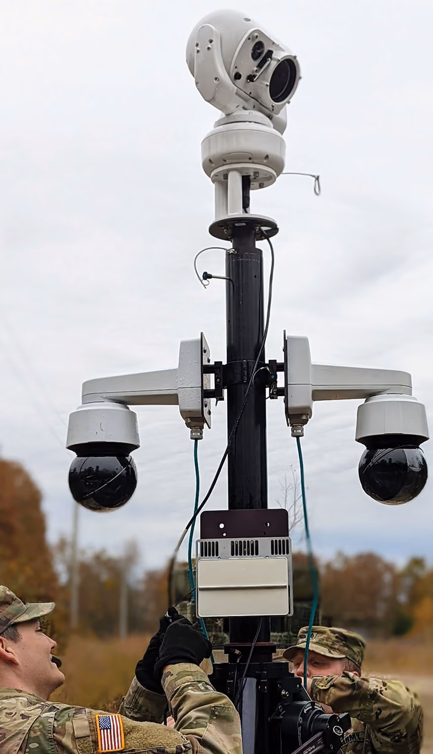 BlueSky Mast 200 Lift Series - AL2 with Ninja Alliance counter-UAS system, configuration diagram, counter-UAS application
