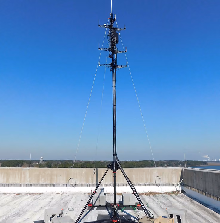 BlueSky Mast 200 Lift Series - AL2 with Ninja Alliance counter-UAS system, configuration diagram, counter-UAS application