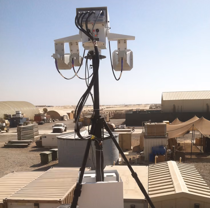 BlueSky Mast 200 Lift Series - AL2 with Ninja Alliance counter-UAS system, configuration diagram, counter-UAS application