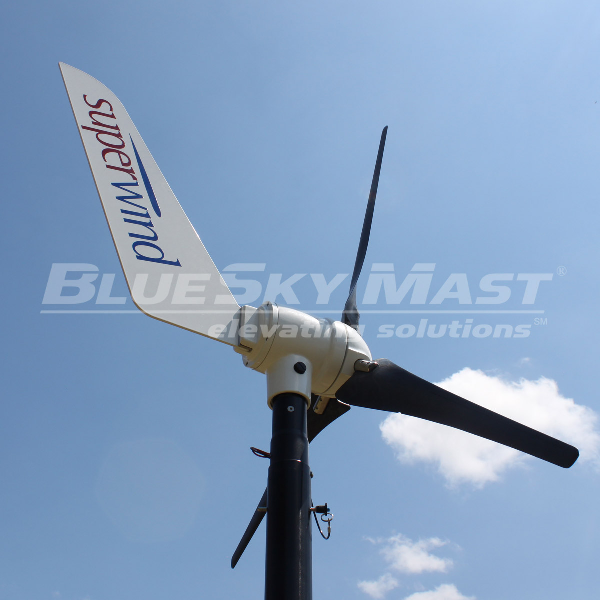 BlueSky Mast 350 Lift Series with portable power equipment
