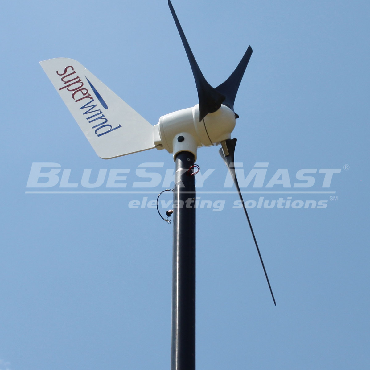 BlueSky Mast 350 Lift Series with portable power equipment