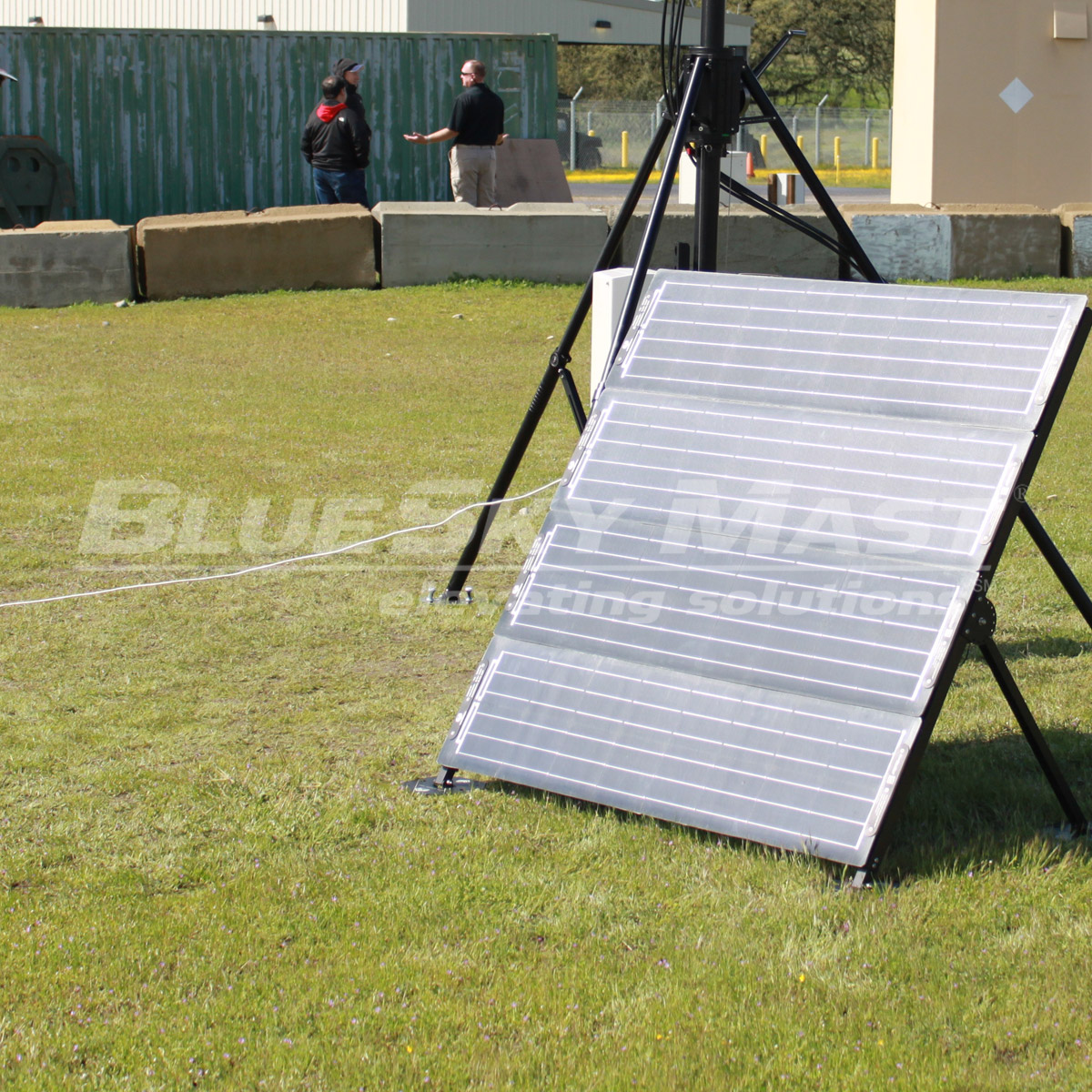 BlueSky Mast with portable power equipment