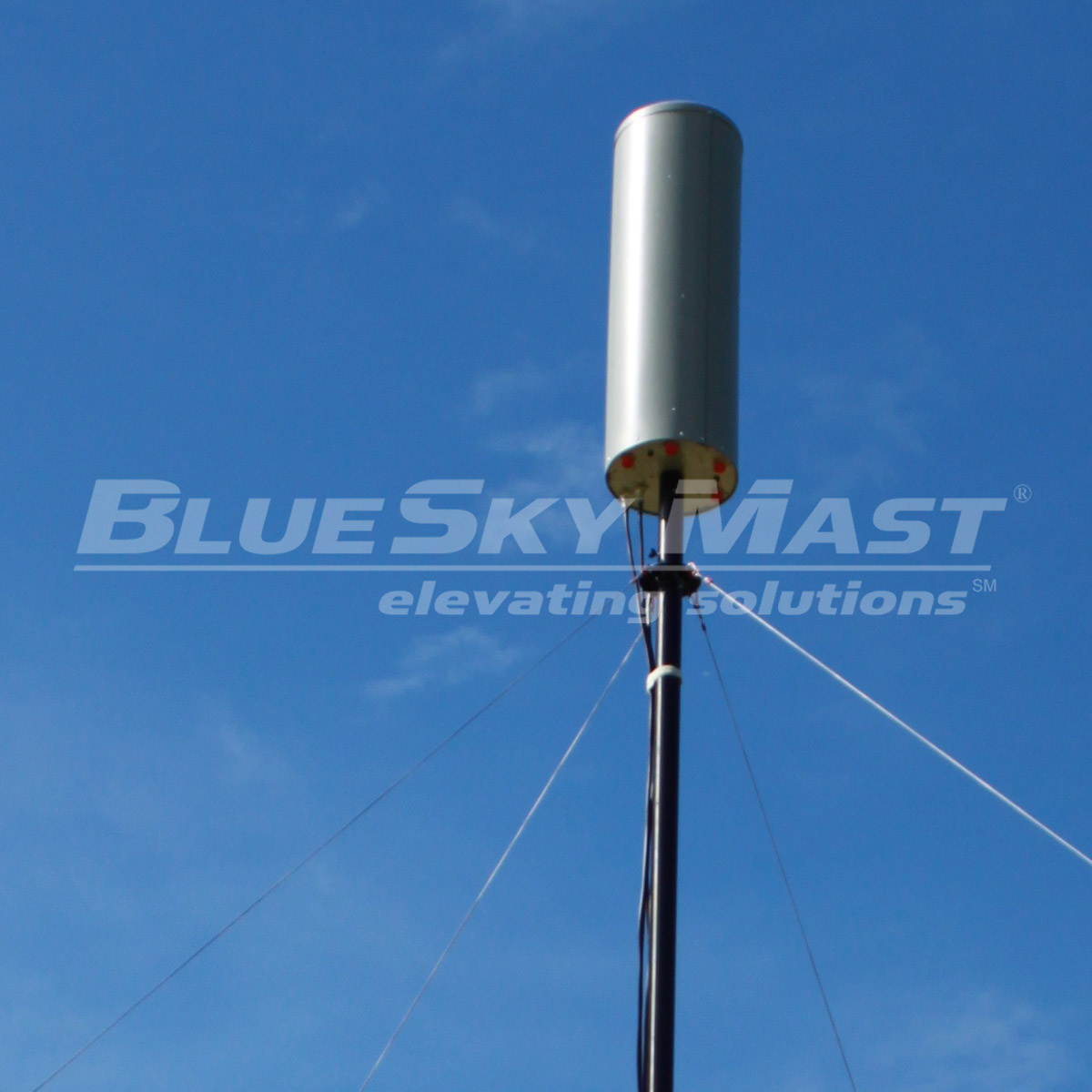 BlueSky Mast with tactical radio and wireless data payload, Tactical Communications