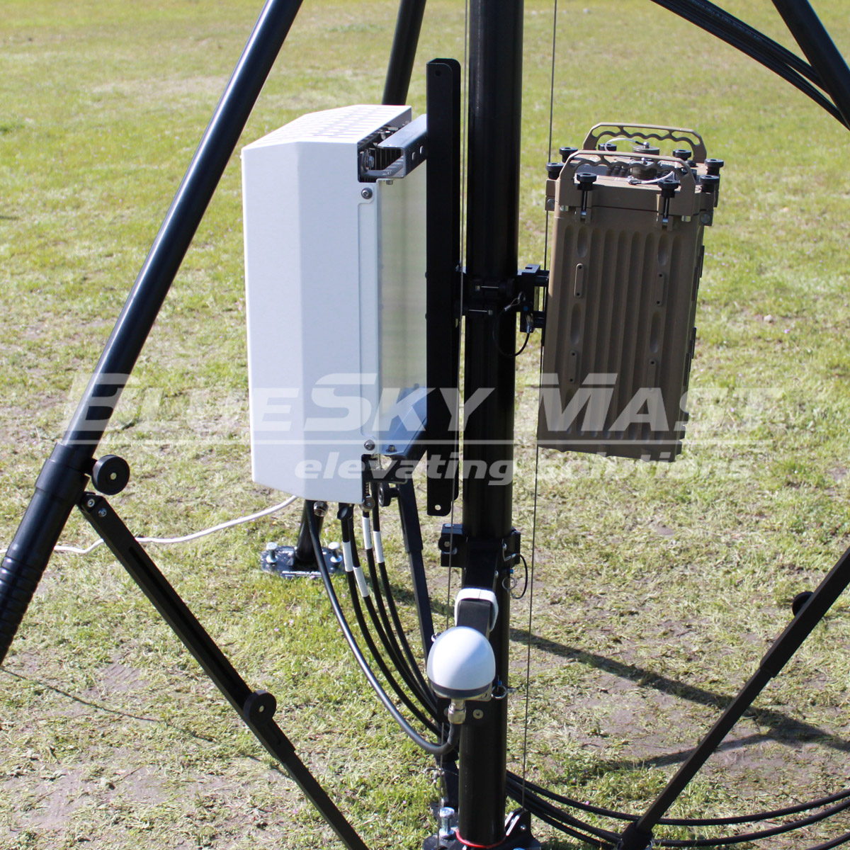 BlueSky Mast with portable power equipment
