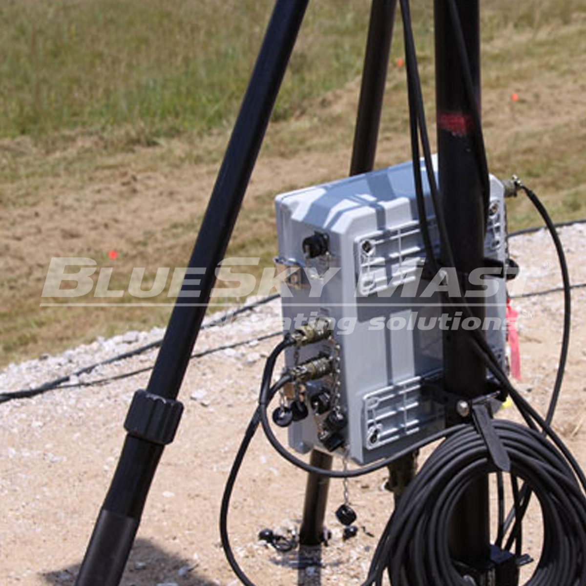 BlueSky Mast with portable power equipment