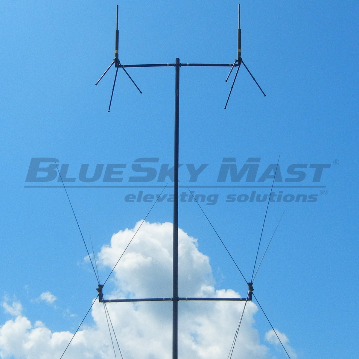 BlueSky Mast 350 Lift Series with tactical radio and wireless data payload, Tactical Communications