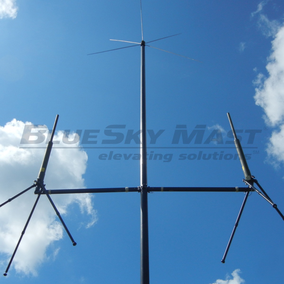 BlueSky Mast 350 Lift Series with tactical radio and wireless data payload, Tactical Communications