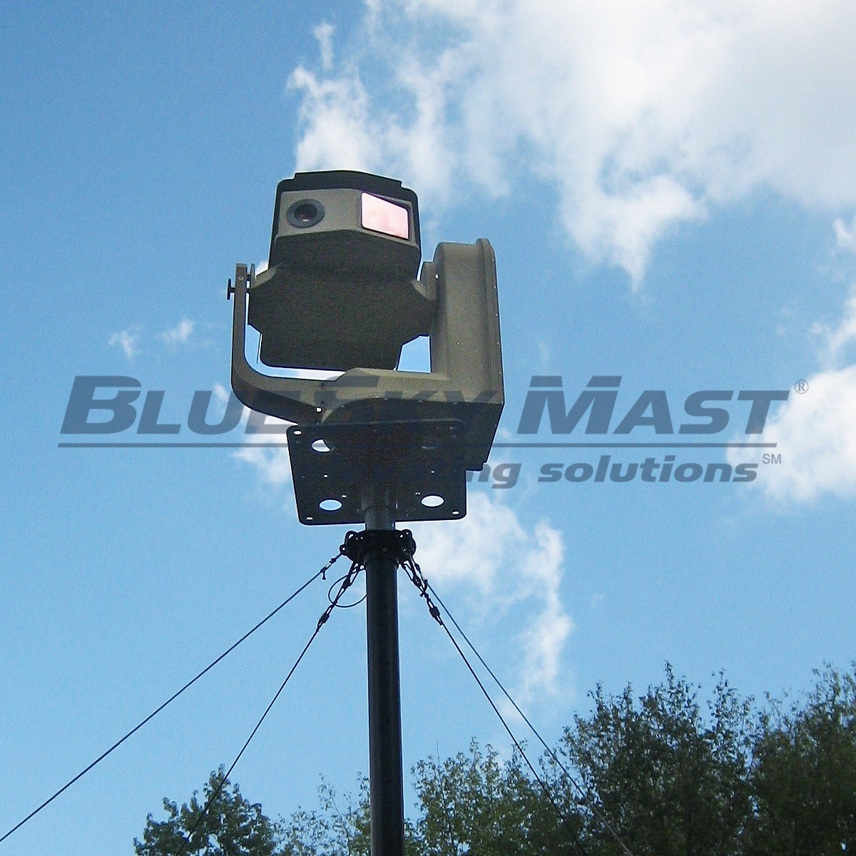 BlueSky Mast 350 Lift Series with surveillance camera payload, ISR & Sensing