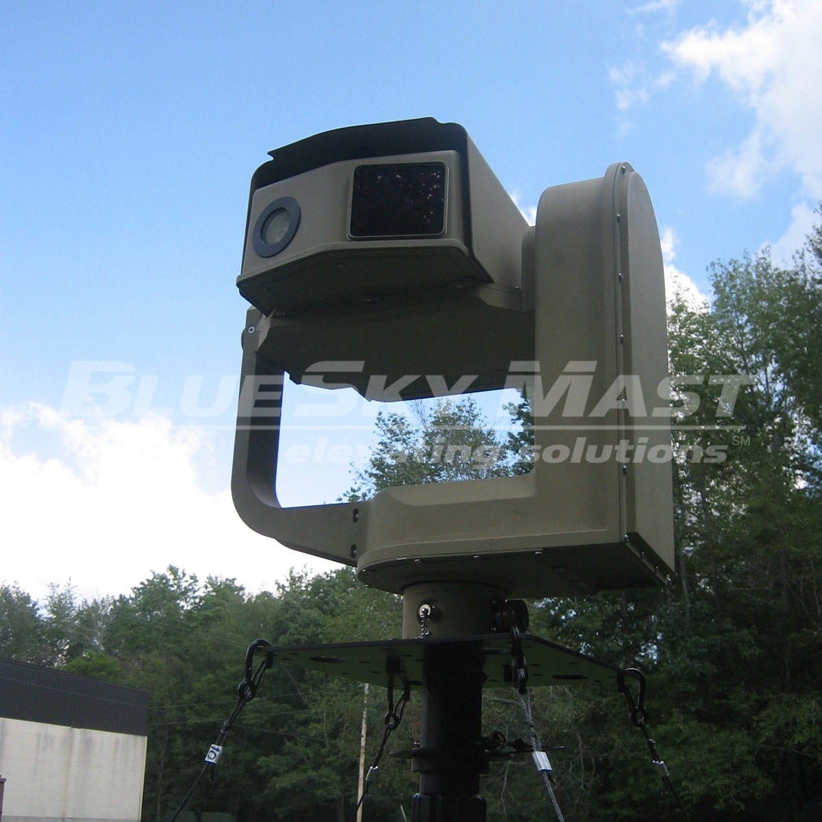 BlueSky Mast 350 Lift Series with surveillance camera payload, ISR & Sensing