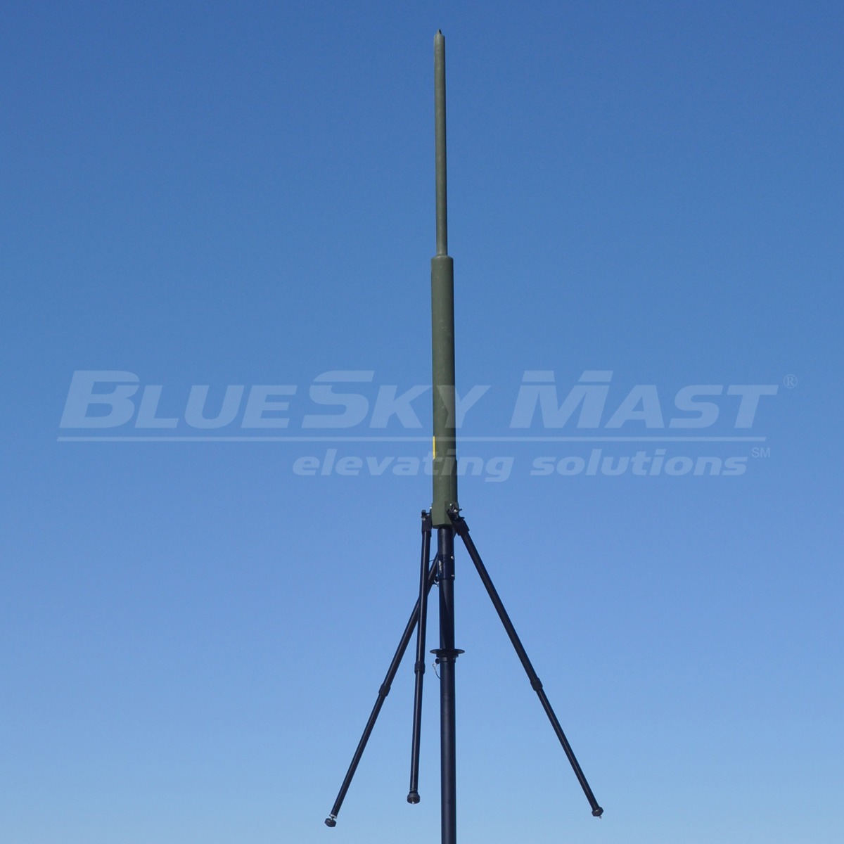 BlueSky Mast 200 Standard Series with tactical radio and wireless data payload, Tactical Communications