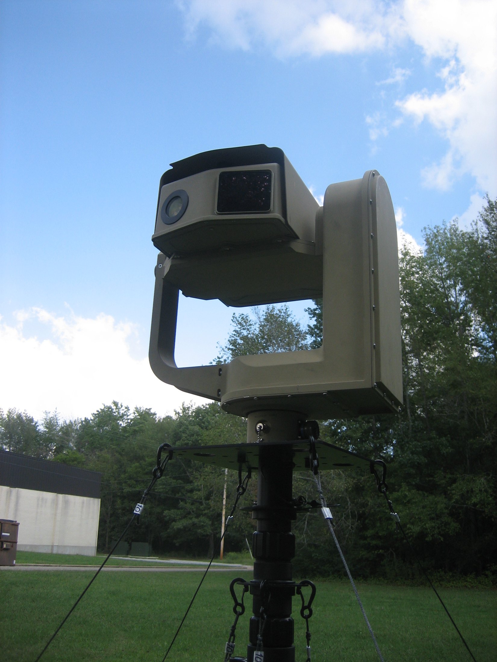 BlueSky Mast with surveillance camera payload, ISR & Sensing