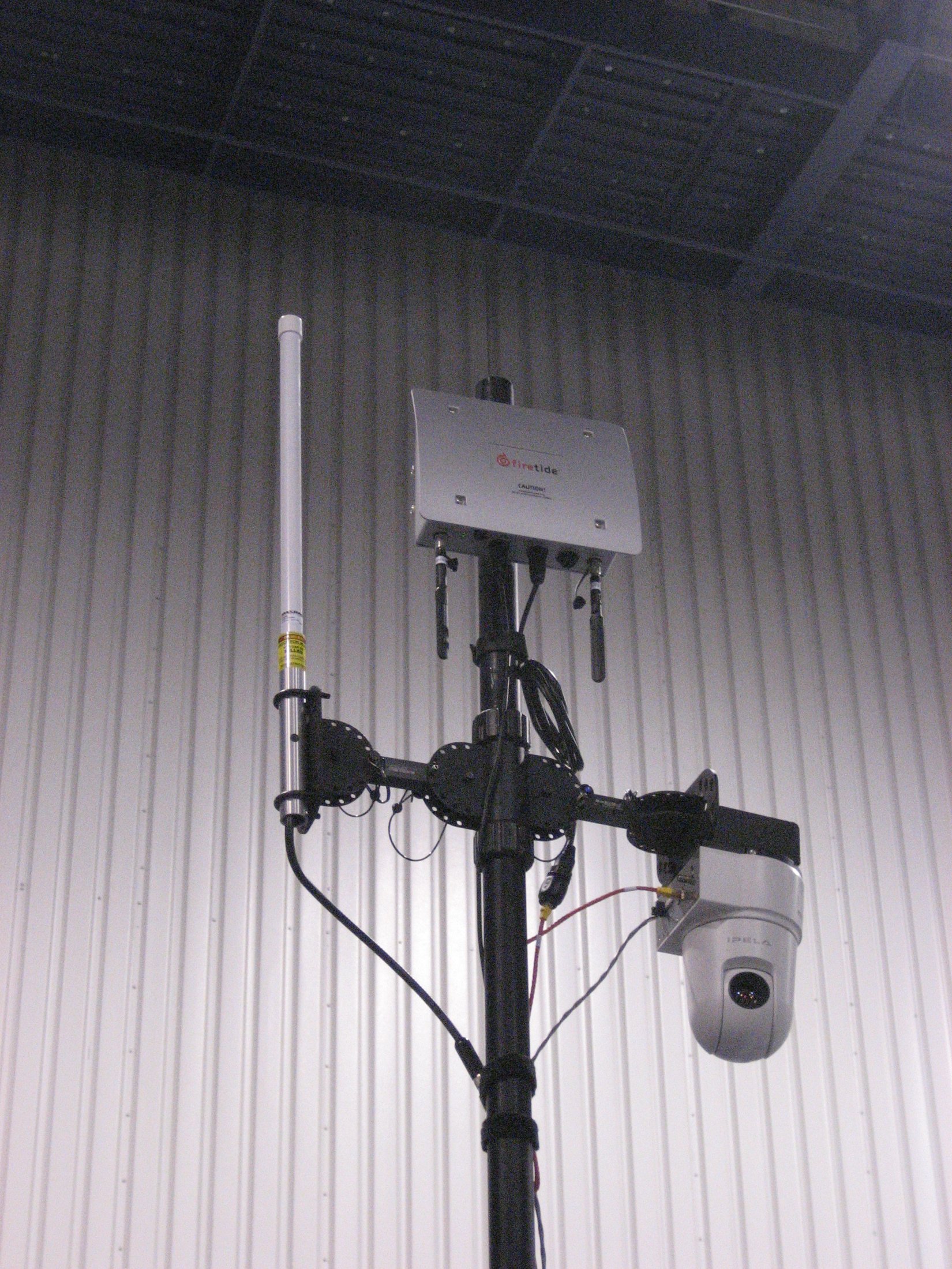 BlueSky Mast with surveillance camera payload, ISR & Sensing