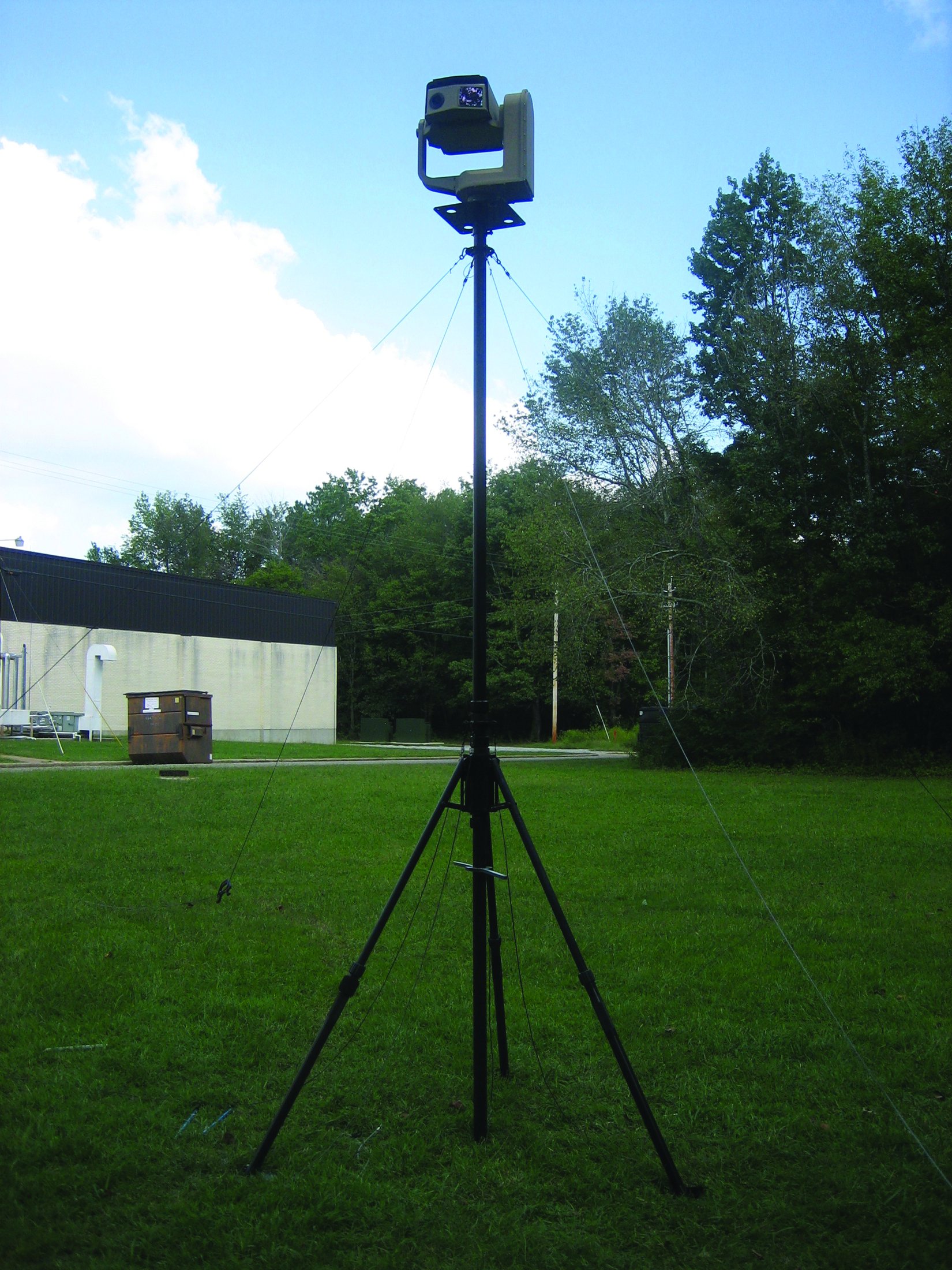 BlueSky Mast with surveillance camera payload, ISR & Sensing