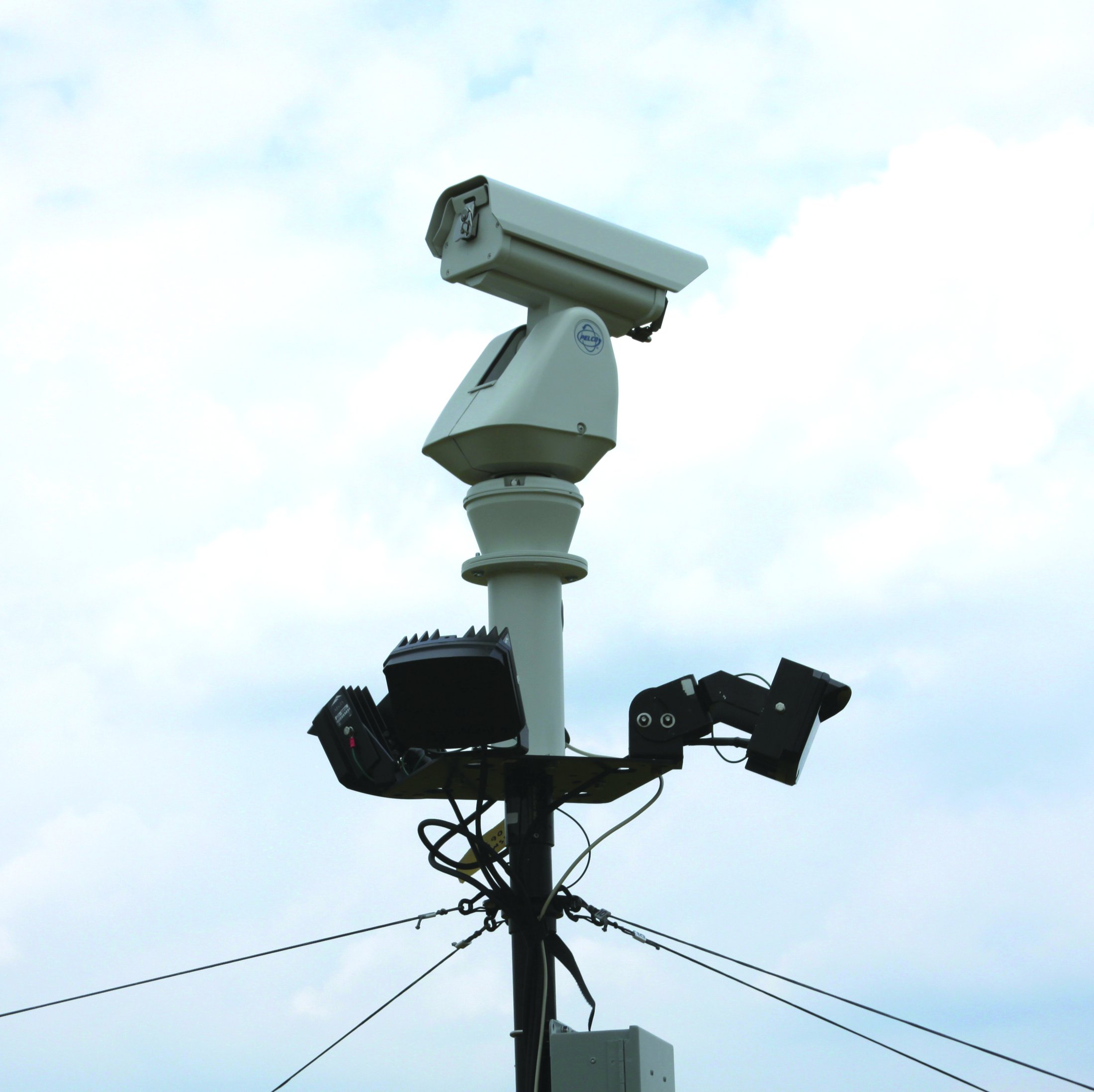 BlueSky Mast with surveillance camera payload, ISR & Sensing