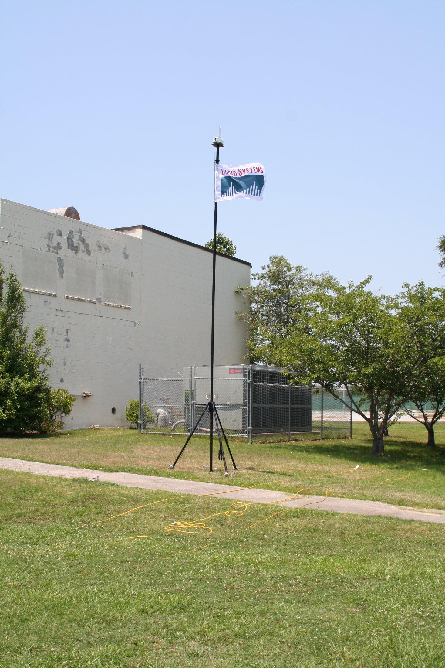 BlueSky Mast with tactical radio and wireless data payload, Tactical Communications