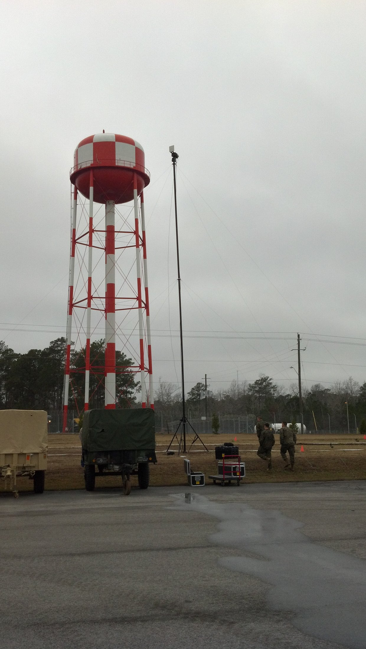 BlueSky Mast with tactical radio and wireless data payload, Tactical Communications