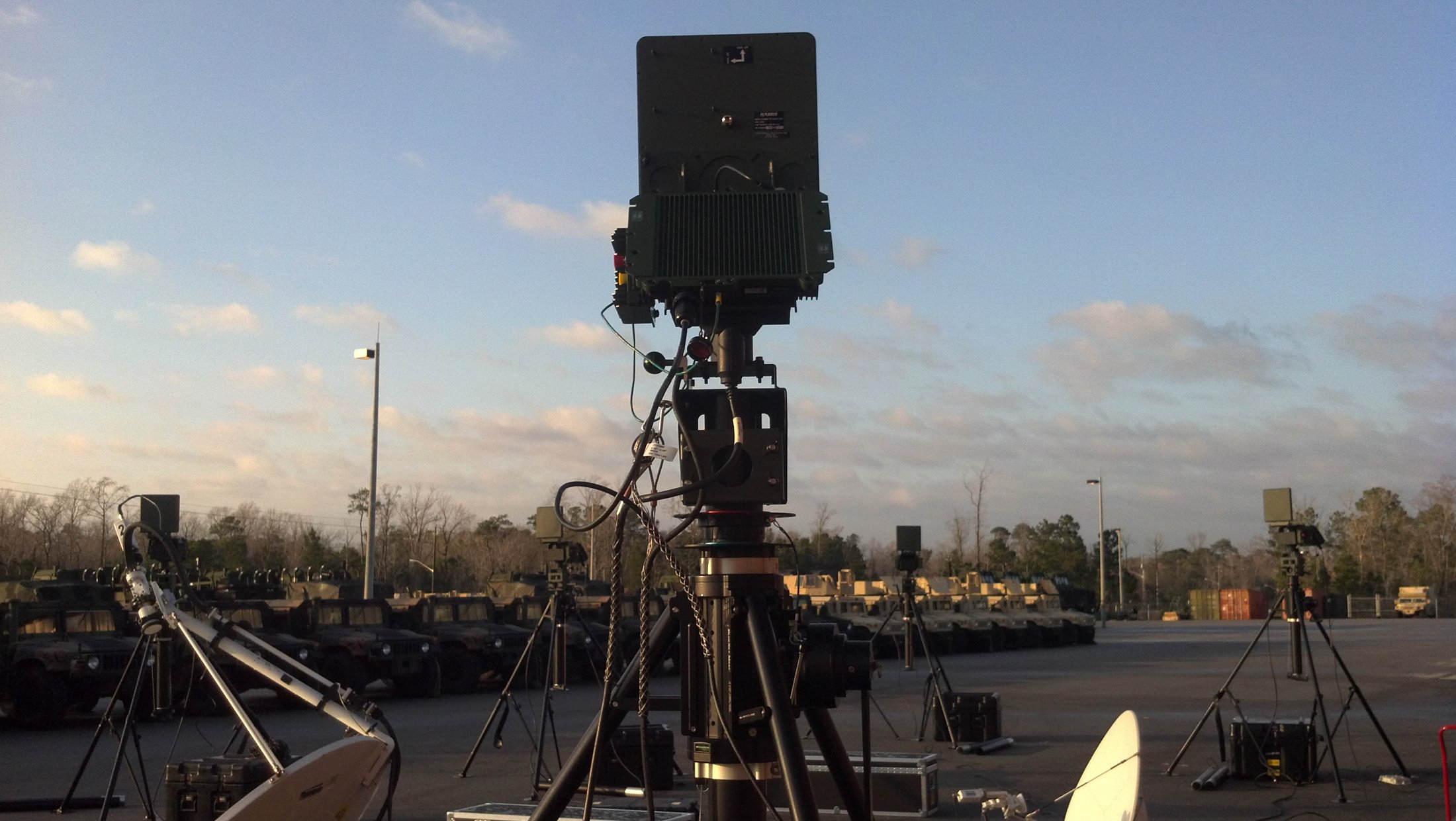 BlueSky Mast with surveillance camera or radar payload, ISR & Sensing