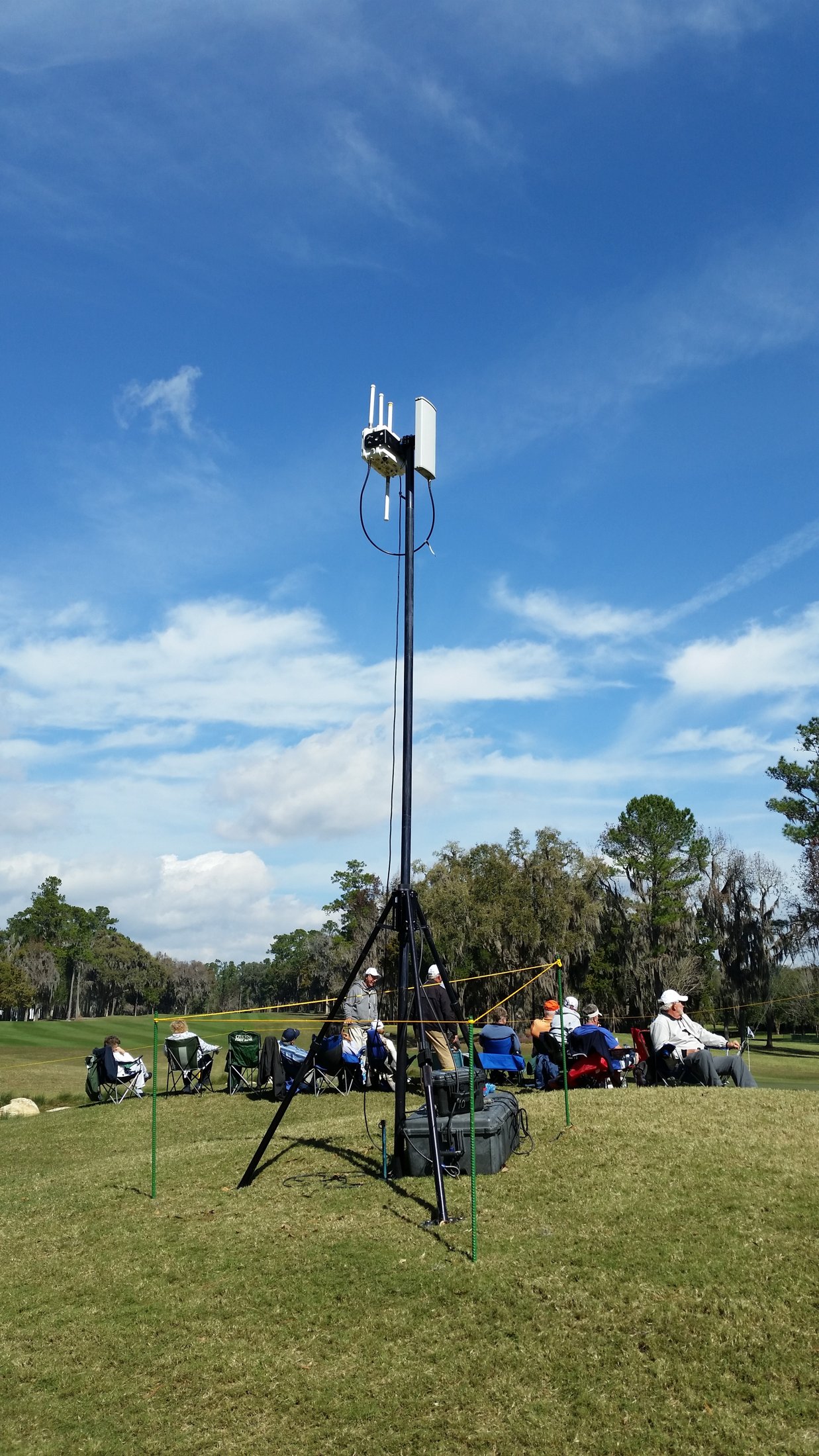 BlueSky Mast with tactical radio and wireless data payload, Tactical Communications