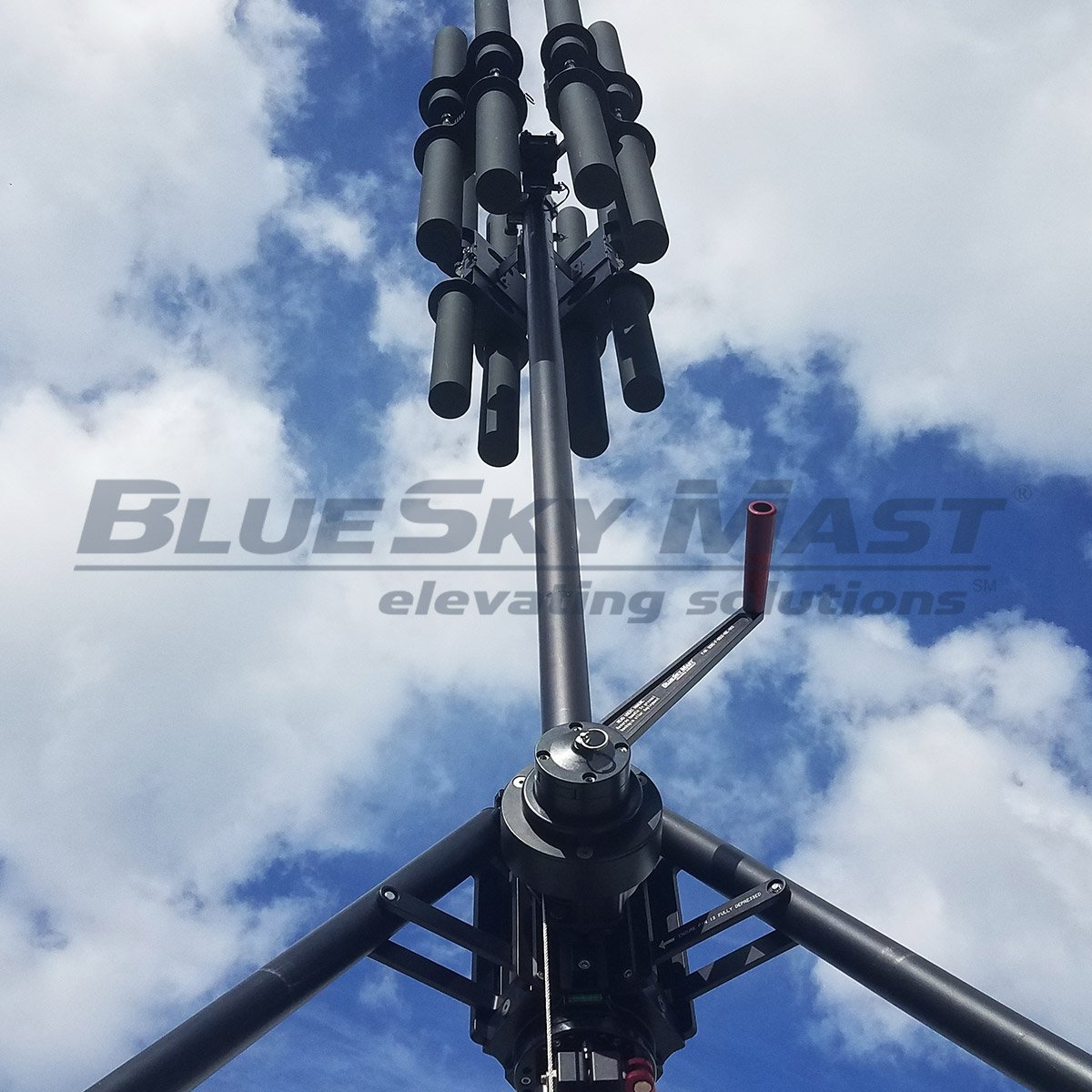 BlueSky Mast with tactical radio and wireless data payload, Tactical Communications