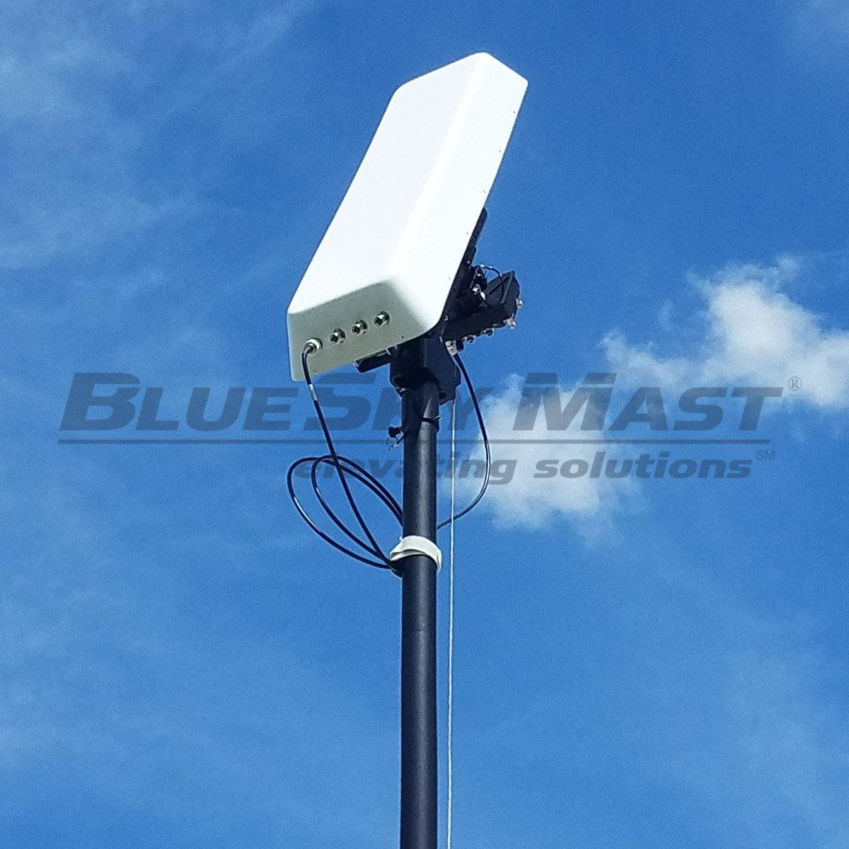 BlueSky Mast with tactical radio and wireless data payload, Tactical Communications