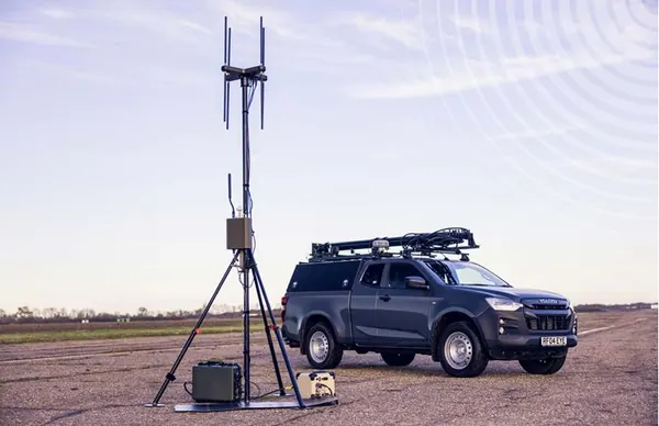 BlueSky Mast with CRFS DFH500 Direction Finding Antenna