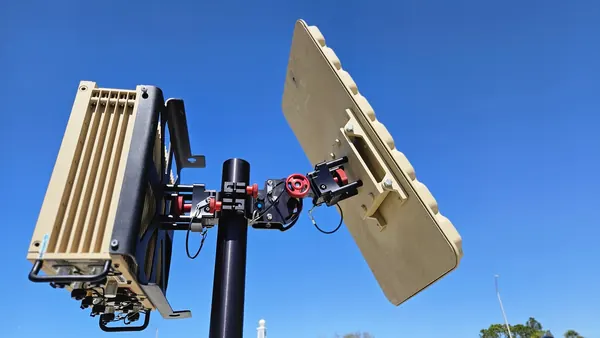 BlueSky Mast with tactical radio and wireless data payload, Tactical Communications
