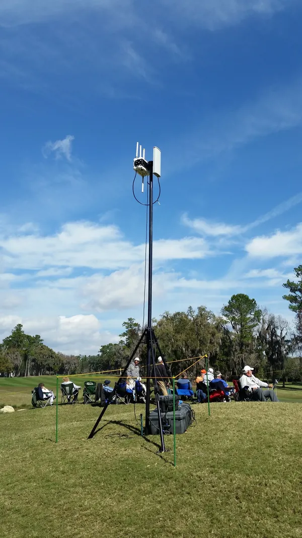 BlueSky Mast with tactical radio and wireless data payload, Tactical Communications