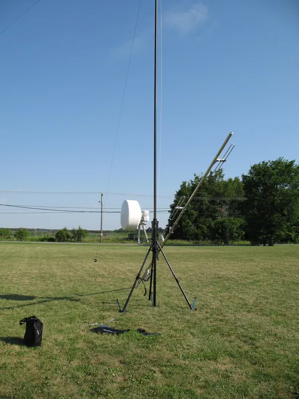 BlueSky Mast with tactical radio and wireless data payload, Tactical Communications