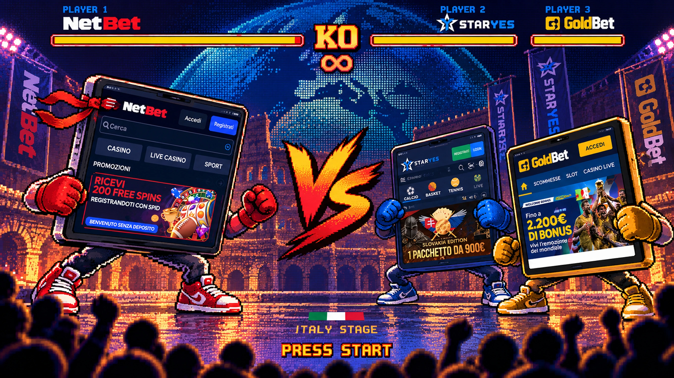 NetBet Italy competitive UX audit — netbet.it, Goldbet and Staryes on mobile