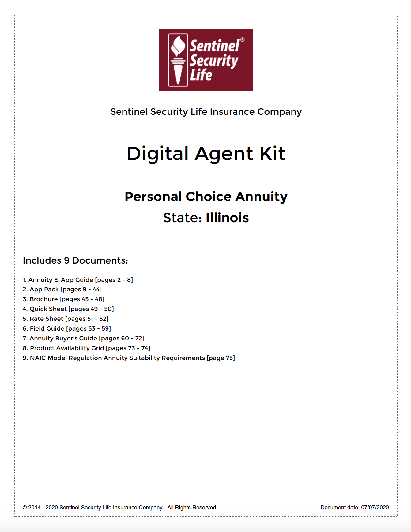 Sentinel Offering Digital Agent Kit, a Starter Pack of Marketing Materials