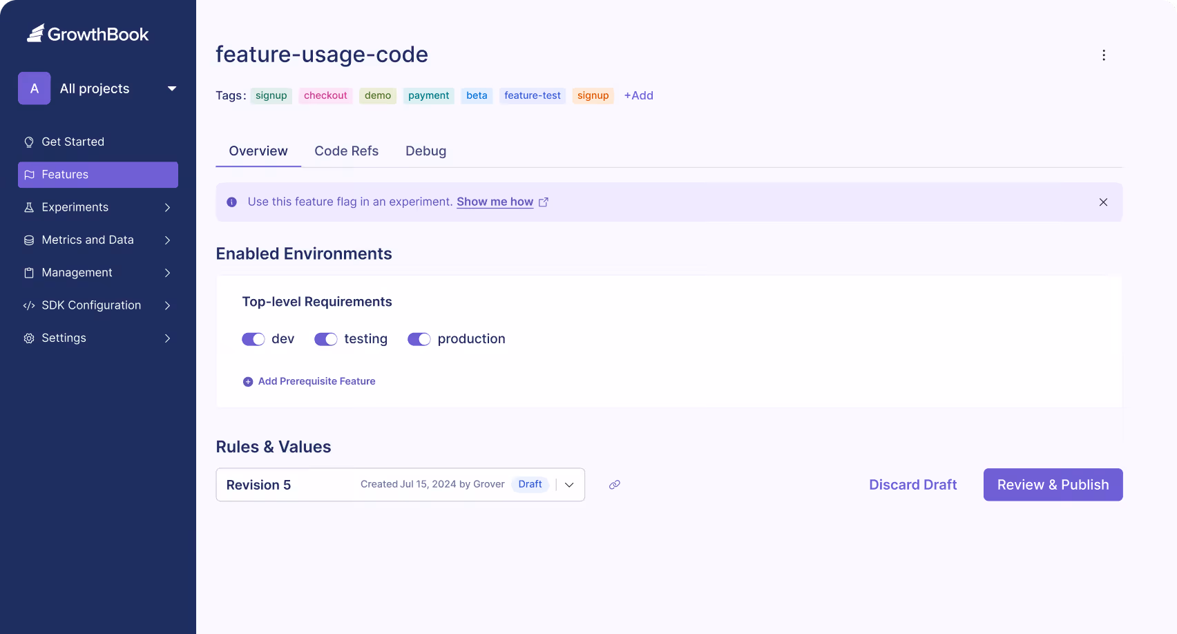 A screenshot of a web page with a purple background.