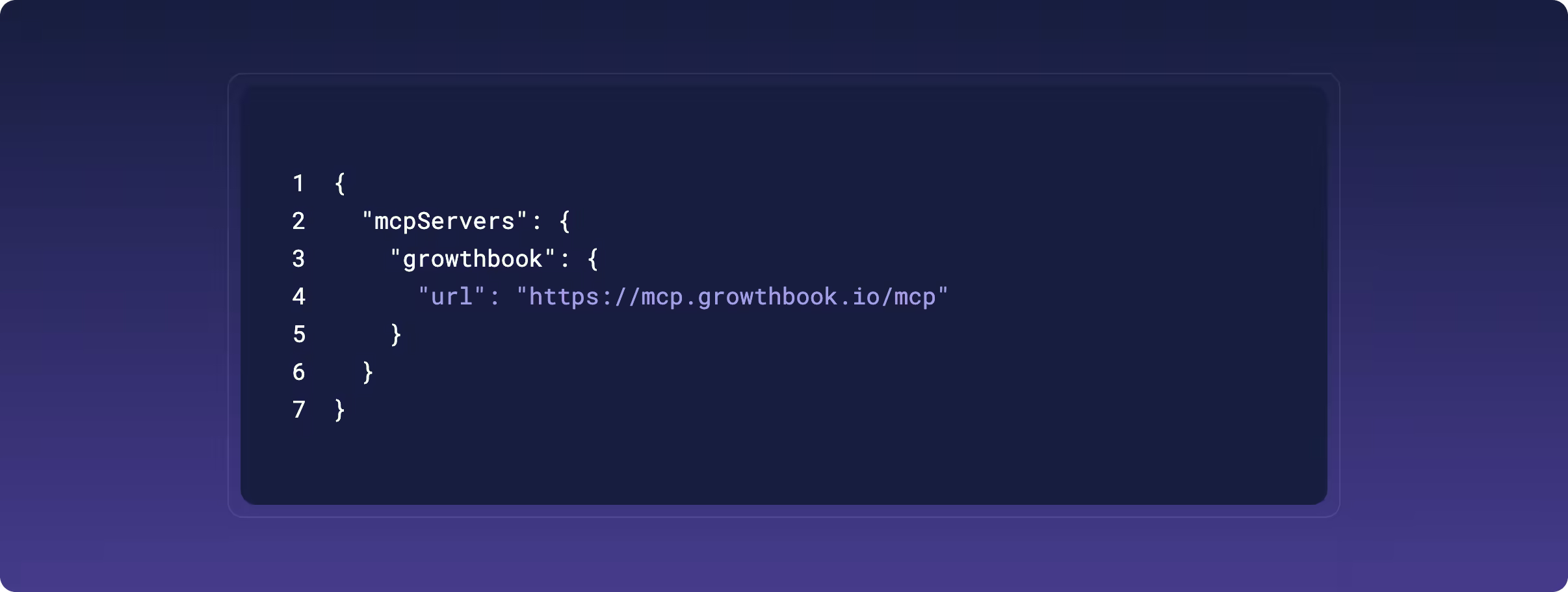 Code for adding GrowthBook MCP server