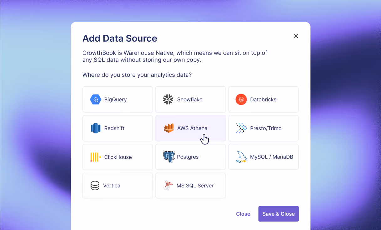 A screen shot of a web page with the add data source button highlighted.