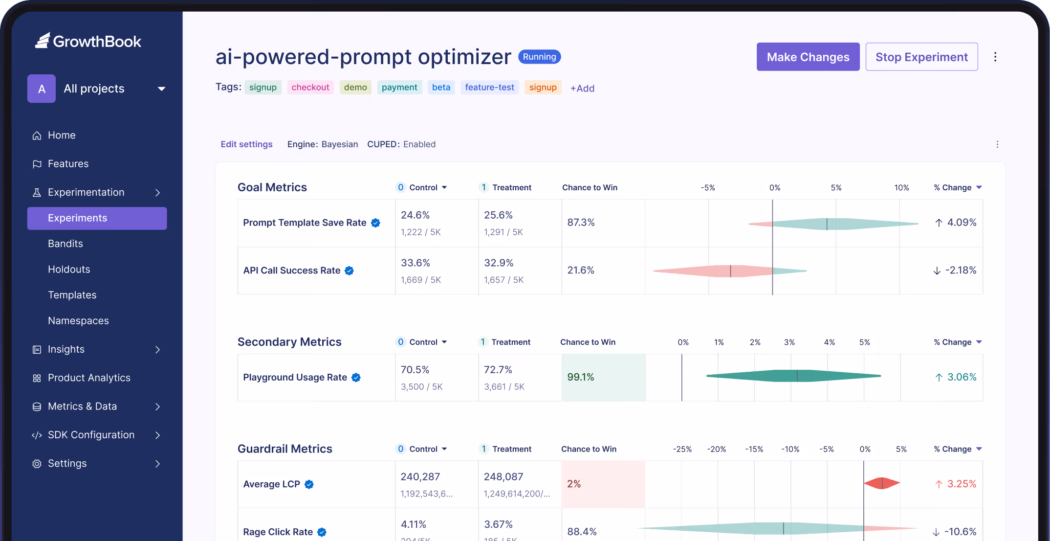 A screenshot of a dashboard showing a number of options.