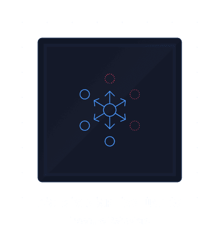 Graphic showing a central blue circle with arrows pointing outward to smaller blue and red dotted circles, titled 'POC & Vendor Evaluation' with the subtitle 'Insecure Behaviors'.