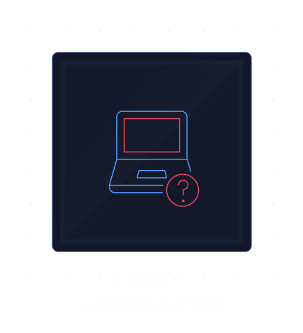 Icon of a laptop with a question mark symbol, labeled 'SHADOW IT Untracked Applications'.