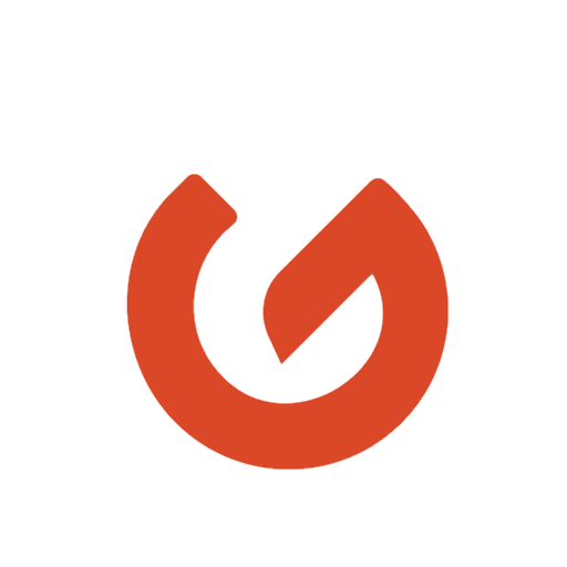 Stylised red flame icon with a curved outline forming a partial loop and a pointed tip at the top right.
