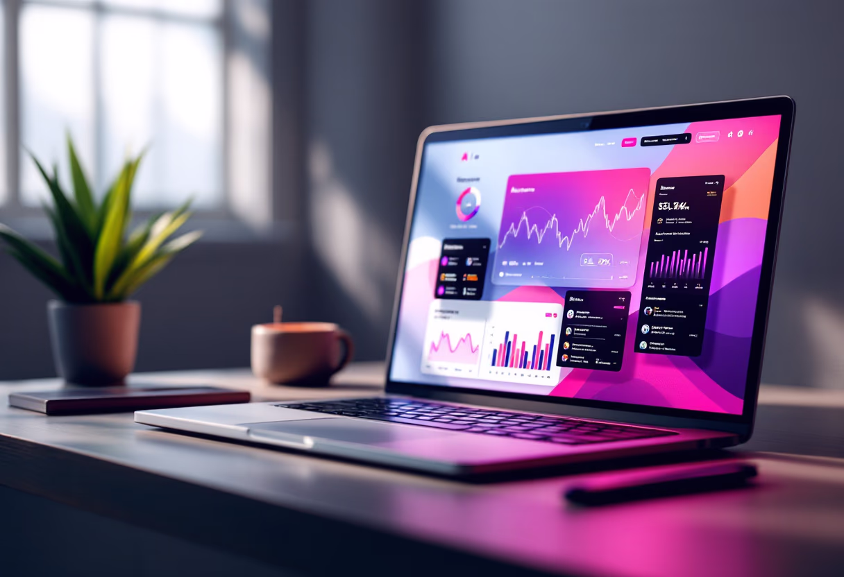 [interface] screenshot of software in action (for an ai saas company)