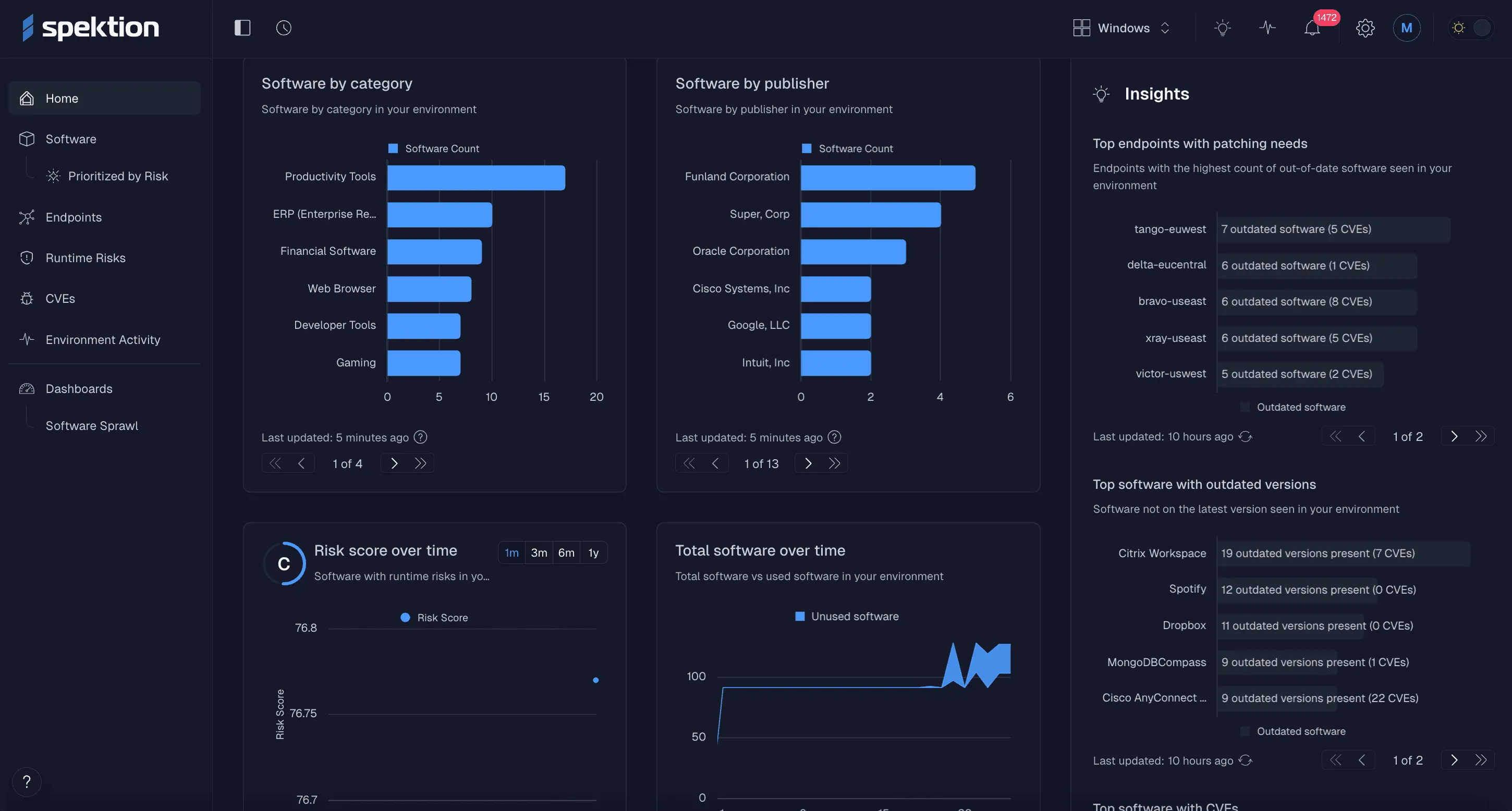 See risk in your installed software