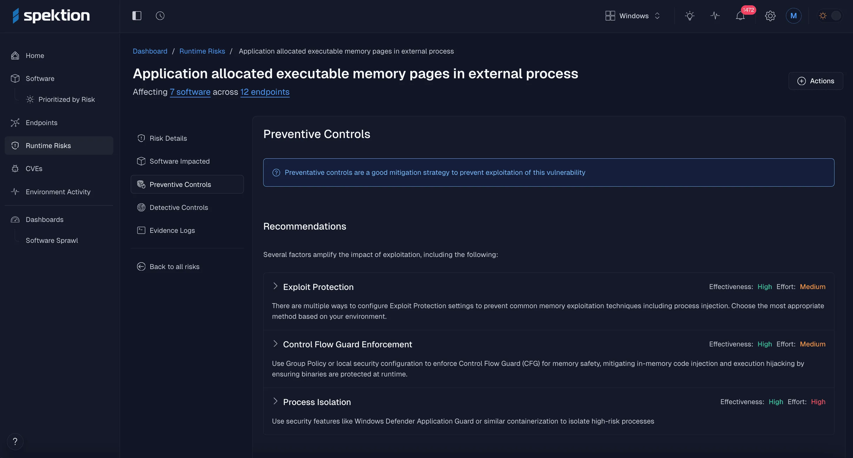 See controls to reduce exposure