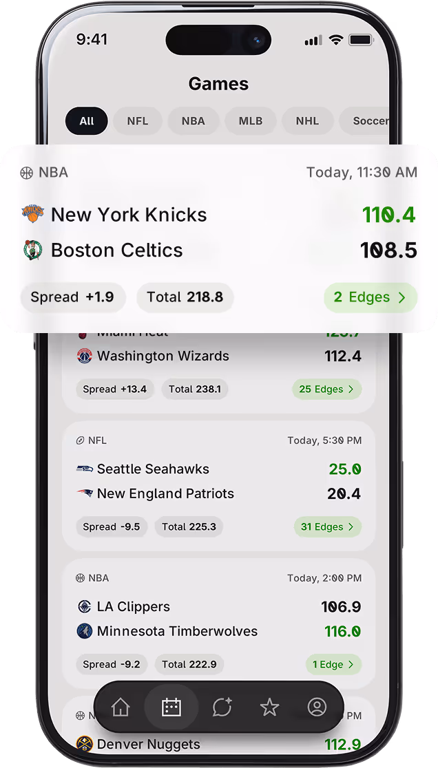 Edge app screen: games