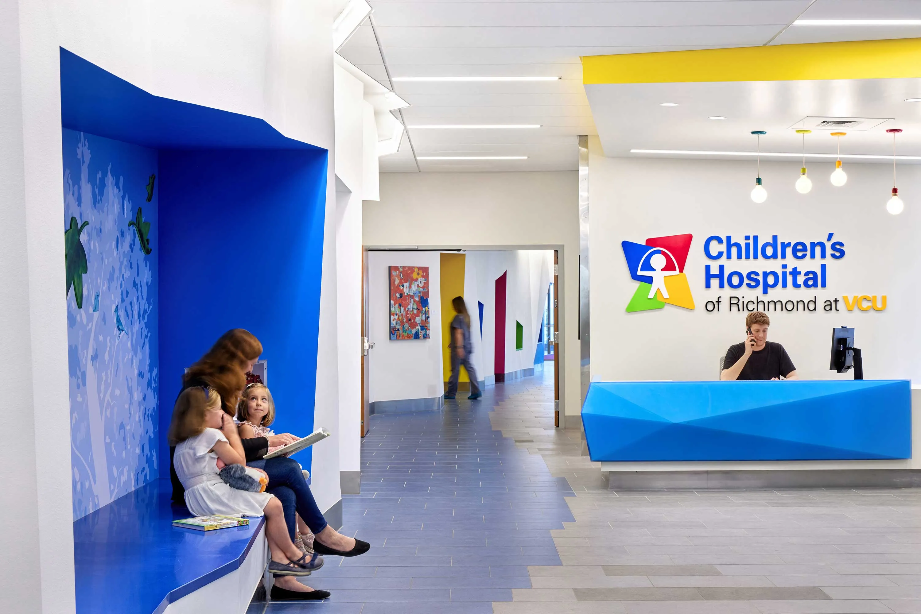 Playful discovery environment, Wonder Tower Children's Hospital of Richmond, HKS architects