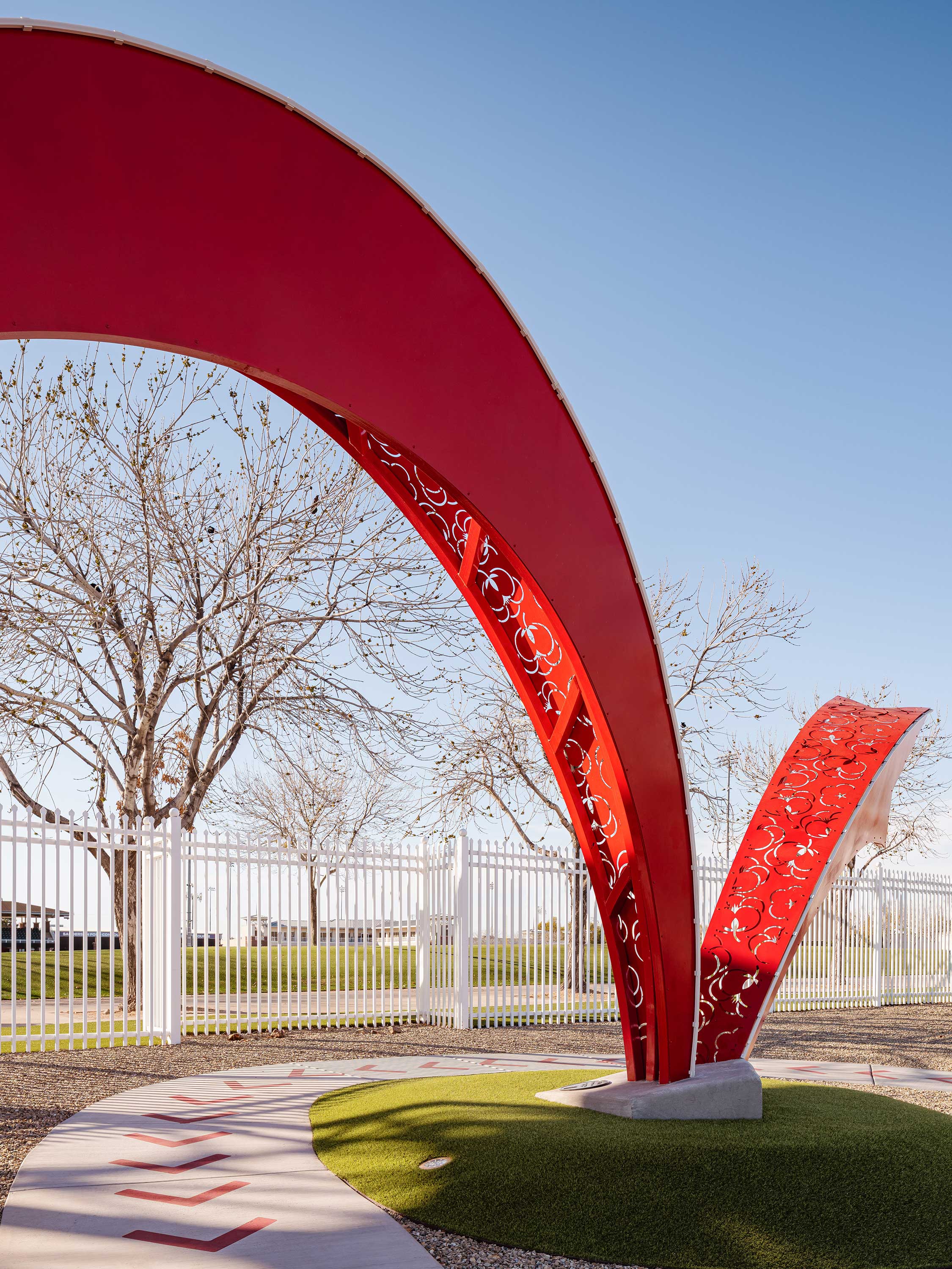 Bounce + Swing public art installation, Surprise Stadium, Arizona