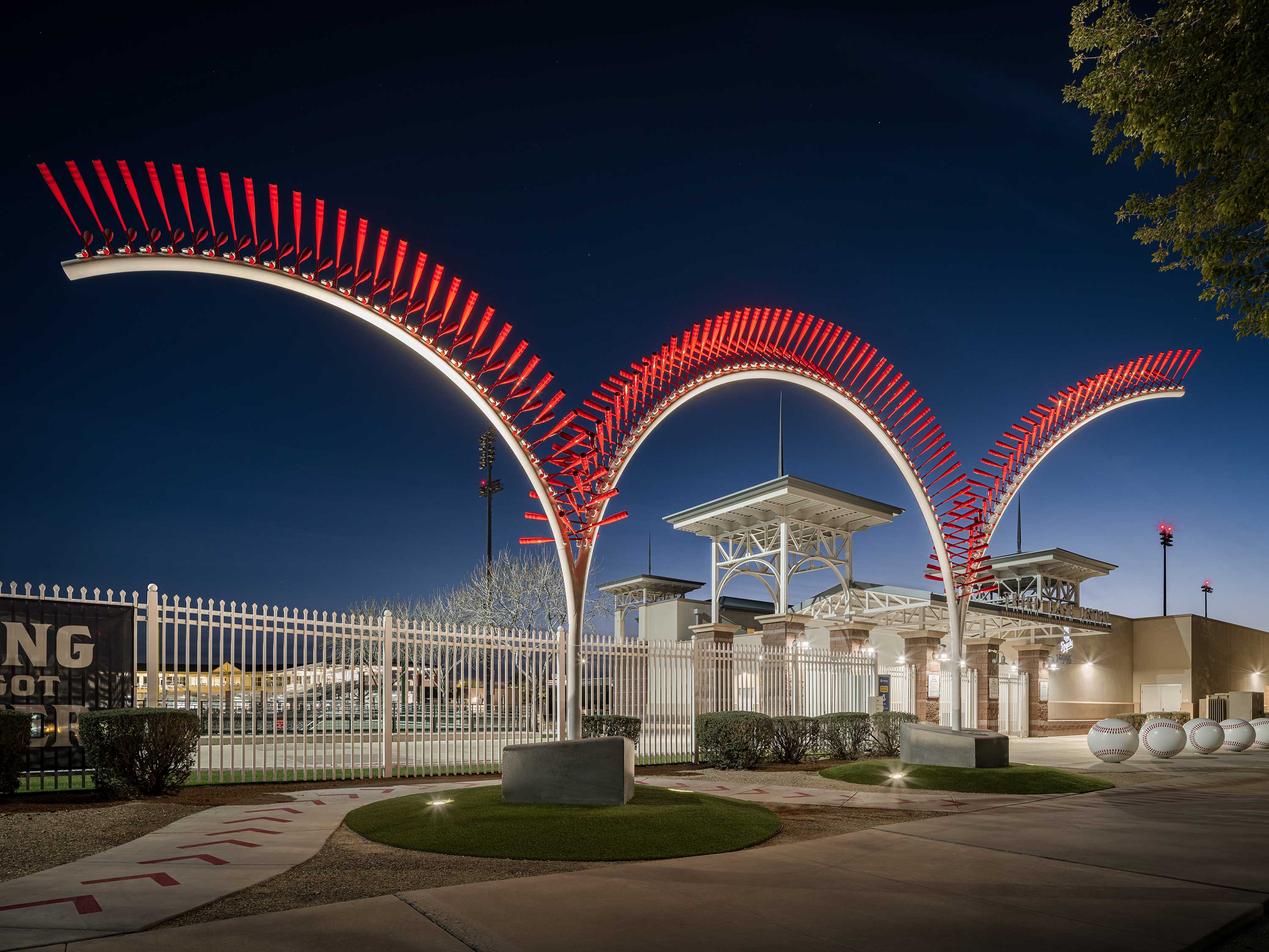 ounce + Swing public art installation, Surprise Stadium, Arizona√
